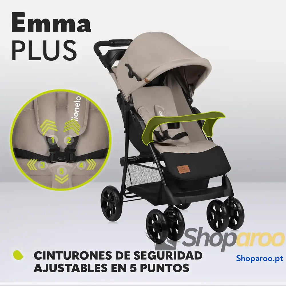 Carrinho de Bebé para passeio até 15 kg 6 36 M encosto ajustável cinto segurança 5 pontos capuz profundo organizador