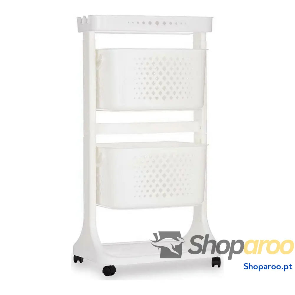 Carrinho de Vegetais Kinvara TP-747-1 Branco Polipropileno Plástico 33 x 83,5 x 42 cm