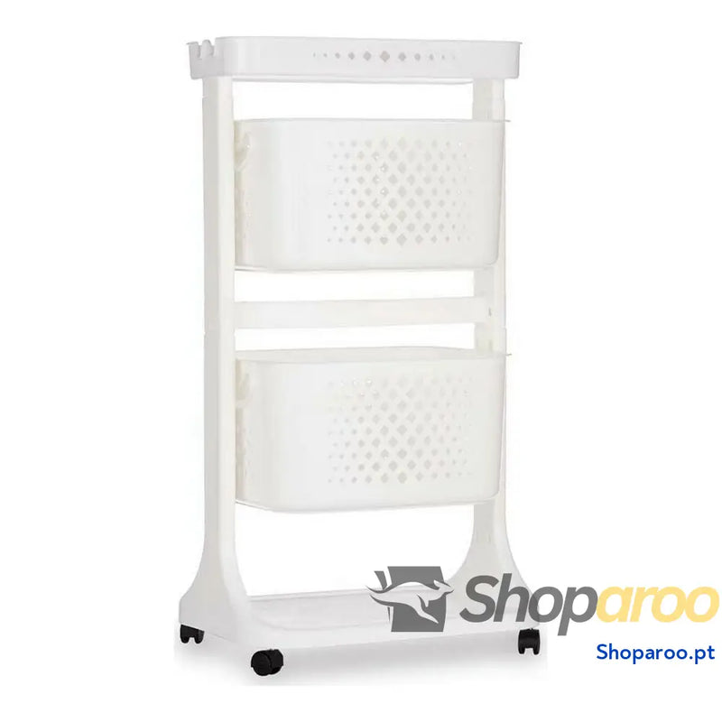 Carrinho de Vegetais Kinvara TP-747-1 Branco Polipropileno Plástico 33 x 83,5 x 42 cm
