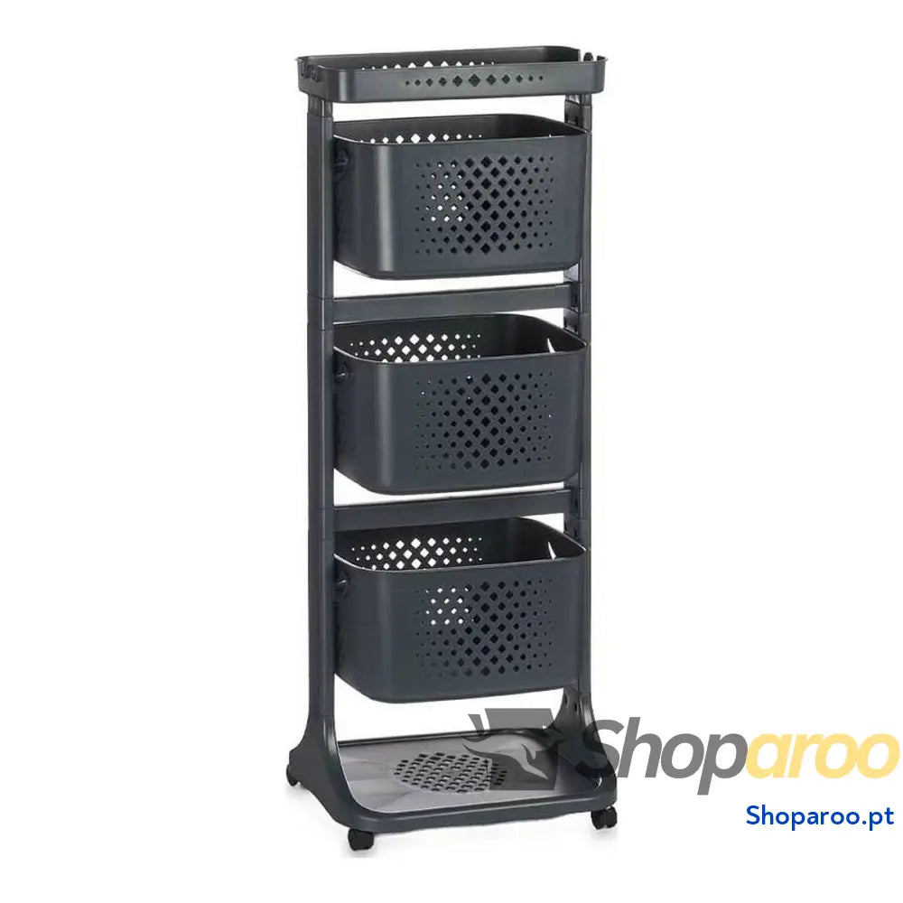 Carrinho de Vegetais Kinvara TP-749 Antracite Polipropileno Plástico 33 x 11,2 x 42,5 cm