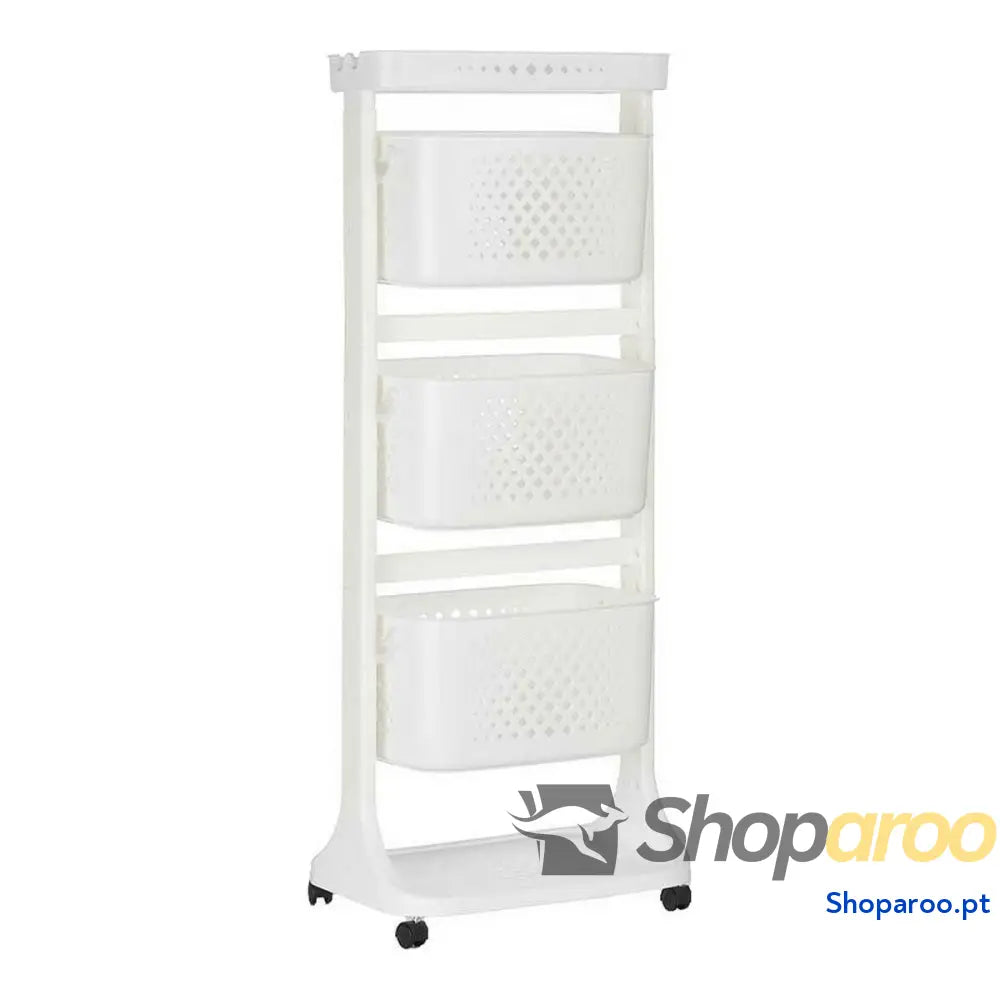 Carrinho de Vegetais Kinvara TP-749 Branco Polipropileno Plástico 33 x 112 x 41 cm