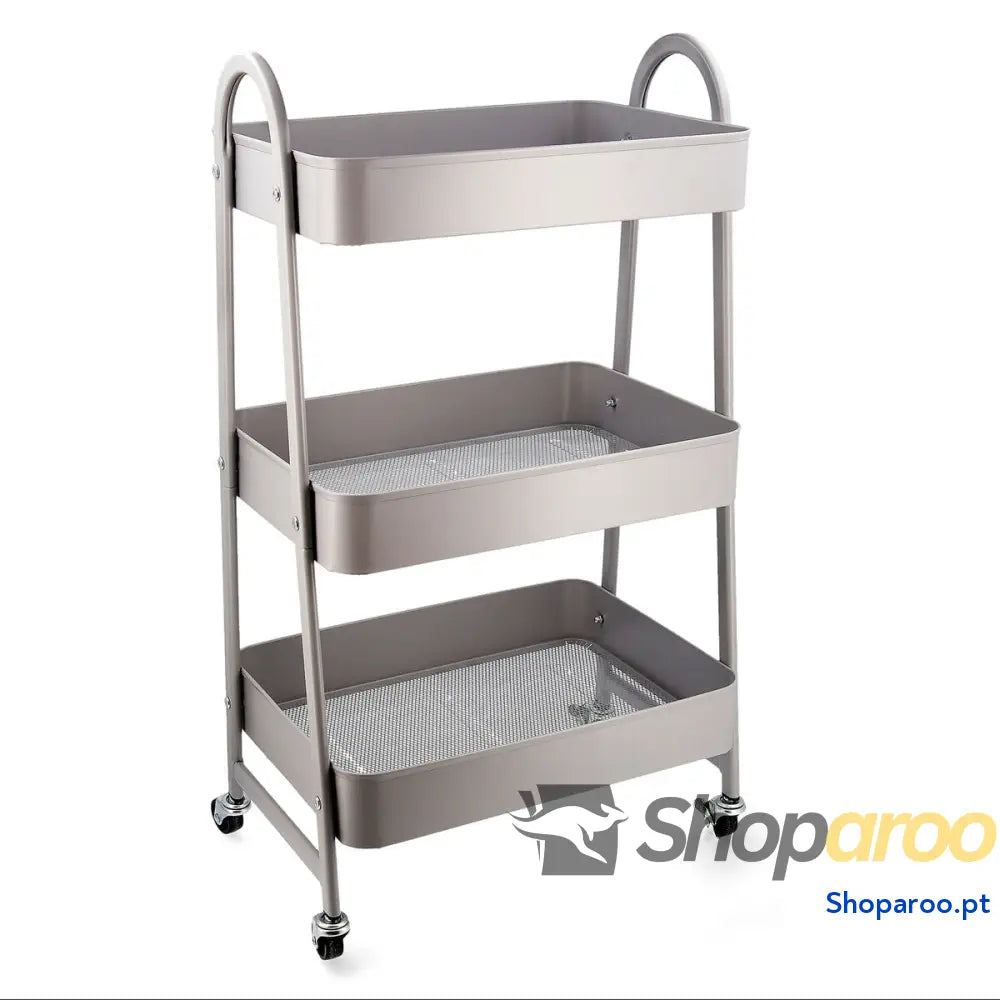 Carrinho de Vegetais Quid Casio Cinzento Metal 45 x 30,6 x 77,5 cm