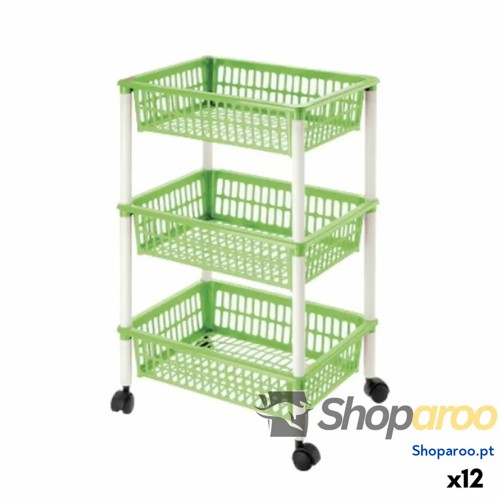 Carrinho de Vegetais Tontarelli Mito 3 Plástico Verde 40 x 29 x 62 cm (12 Unidades)