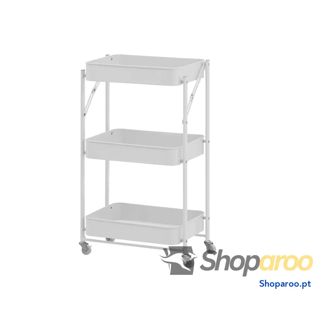 Carrinho de Vegetais Versa Branco Metal