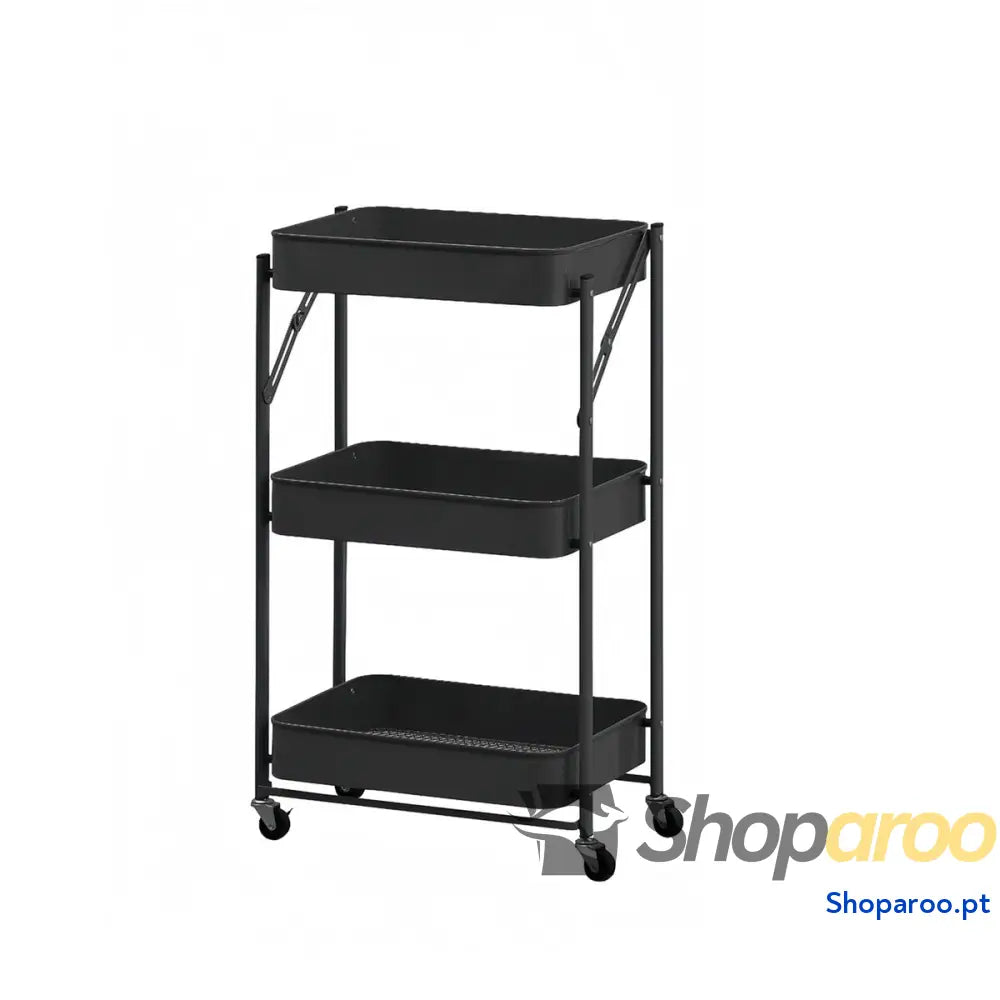 Carrinho de Vegetais Versa Preto Metal