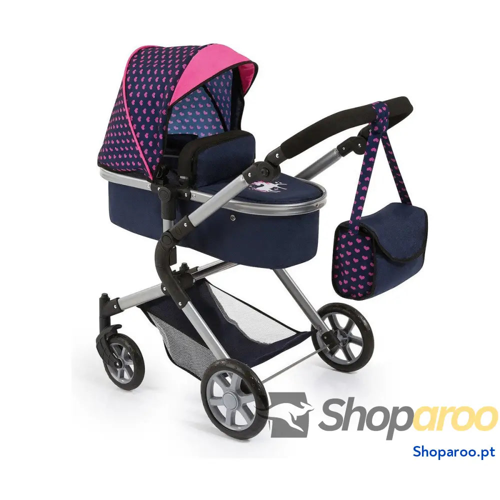 Carrinho para Bonecas Reig Combi Neo Pro Azul Marinho 63 cm