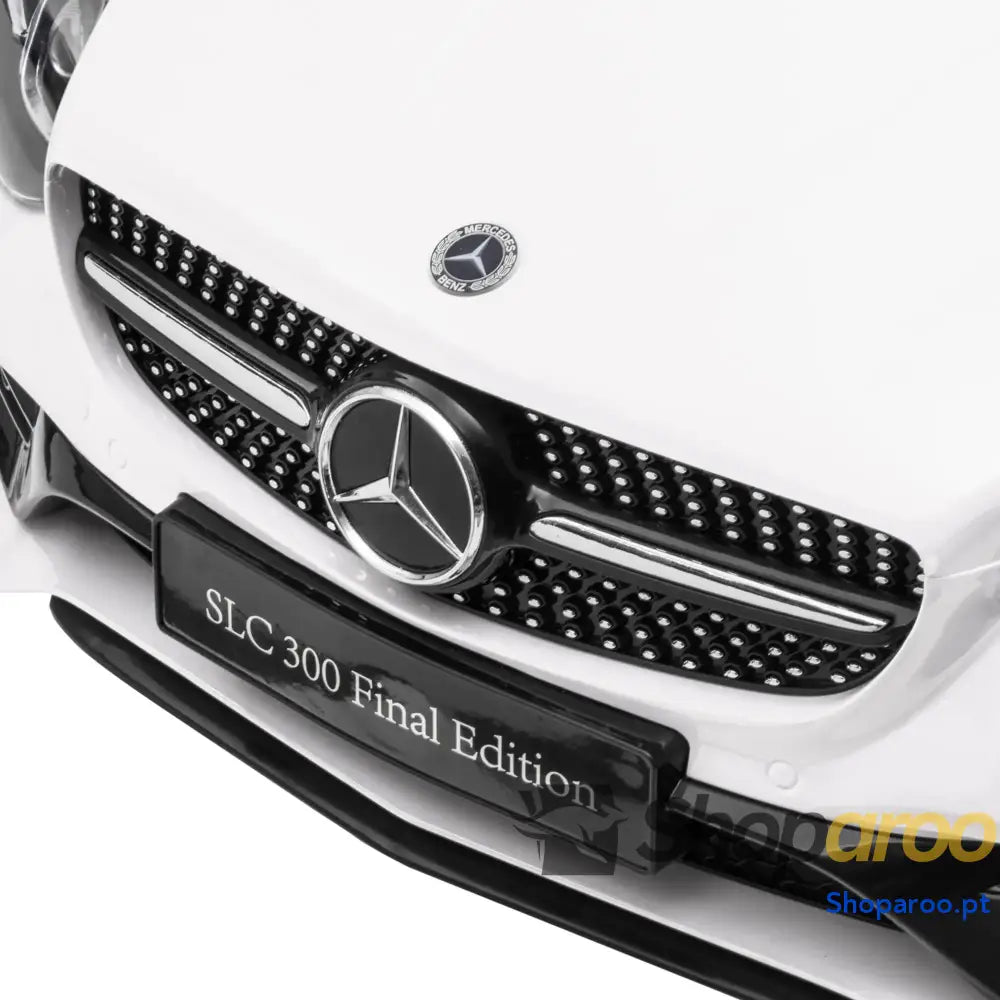 Carro Elétrico Mercedes SLC 300 12V com Faróis LED Buzina Música TF USB e Abertura da Porta 3-5km/h 107x62,5x44 cm