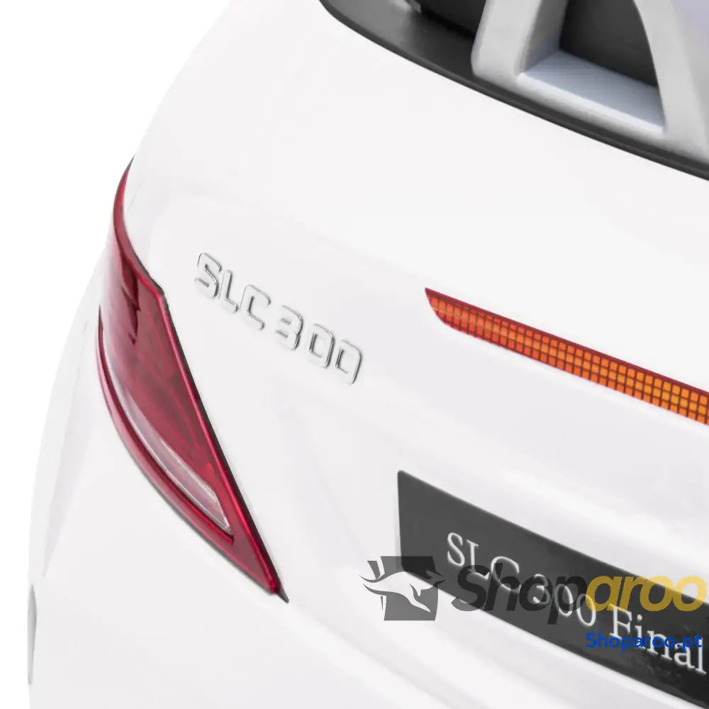 Carro Elétrico Mercedes SLC 300 12V com Faróis LED Buzina Música TF USB e Abertura da Porta 3-5km/h 107x62,5x44 cm