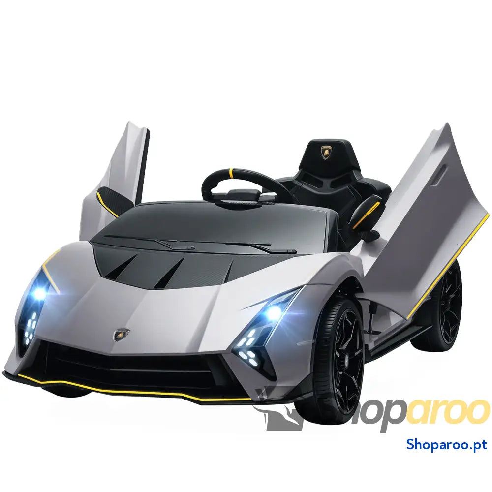 Carro Elétrico para Crianças Lamborghini 12V Controlo Remoto Faróis Buzina Arranque Lento e Música MP3 114,5x64x45,5 cm
