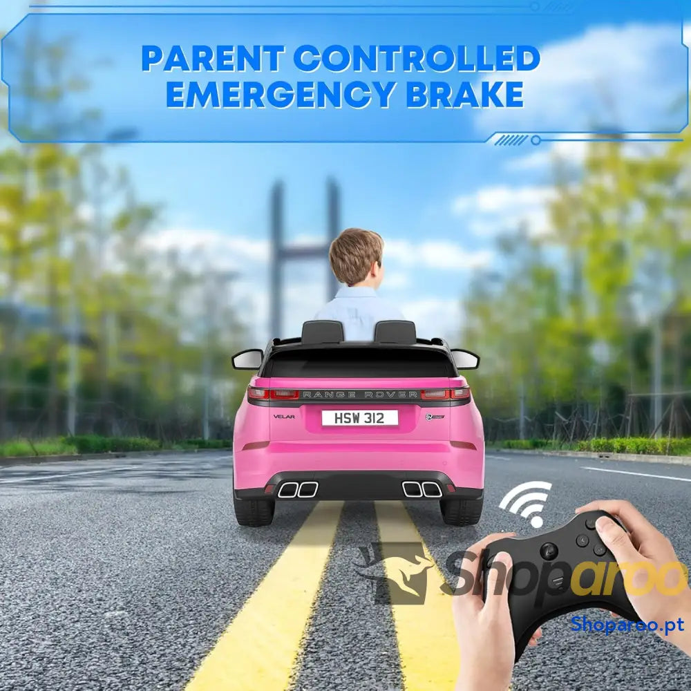 Carro elétrico para crianças Land Rover com licença 12 V controlo remoto música educação precoce USB TF Mp3 carro