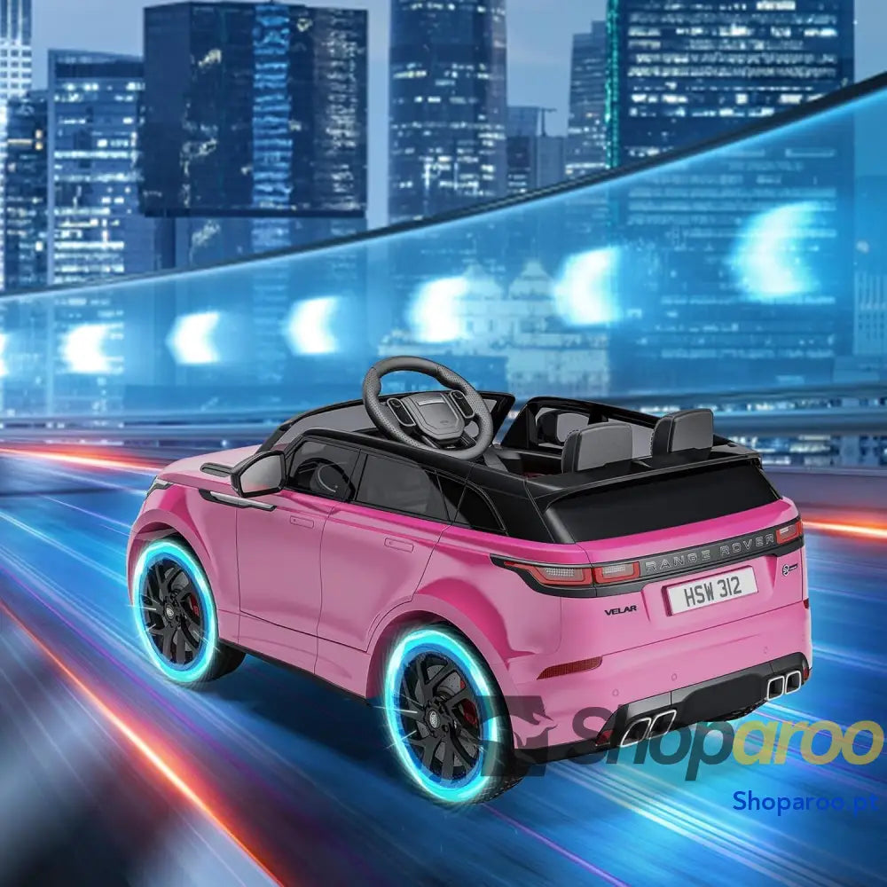 Carro elétrico para crianças Land Rover com licença 12 V controlo remoto música educação precoce USB TF Mp3 carro
