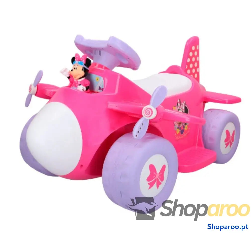 Carro elétrico para crianças Minnie Mouse Bateria Avioneta 6 V