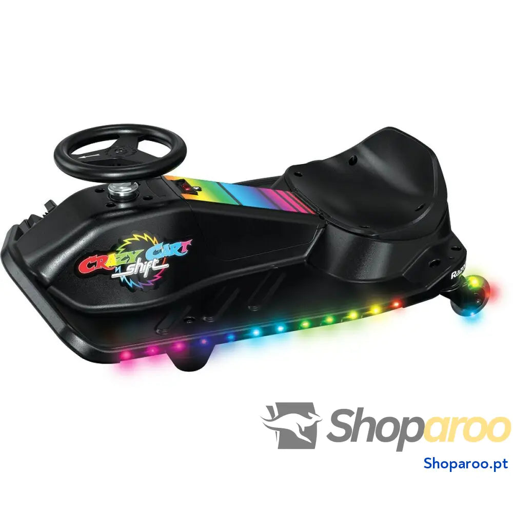 Carro elétrico para crianças Razor Crazy Preto