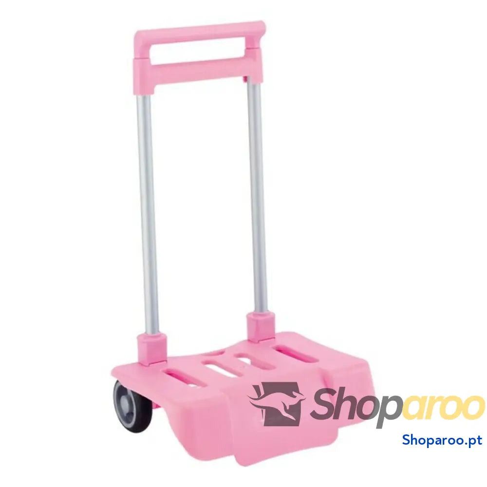 Carro Portamochilas Dobrável Safta Cor de Rosa 30 x 85 x 23 cm