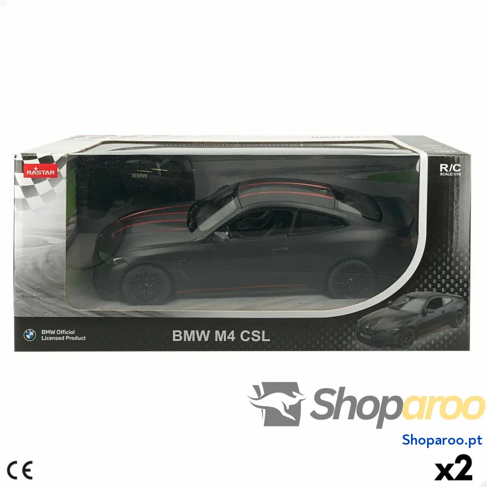 Carro Rádio Controlo BMW M4 CSL 1:16 (2 Unidades)