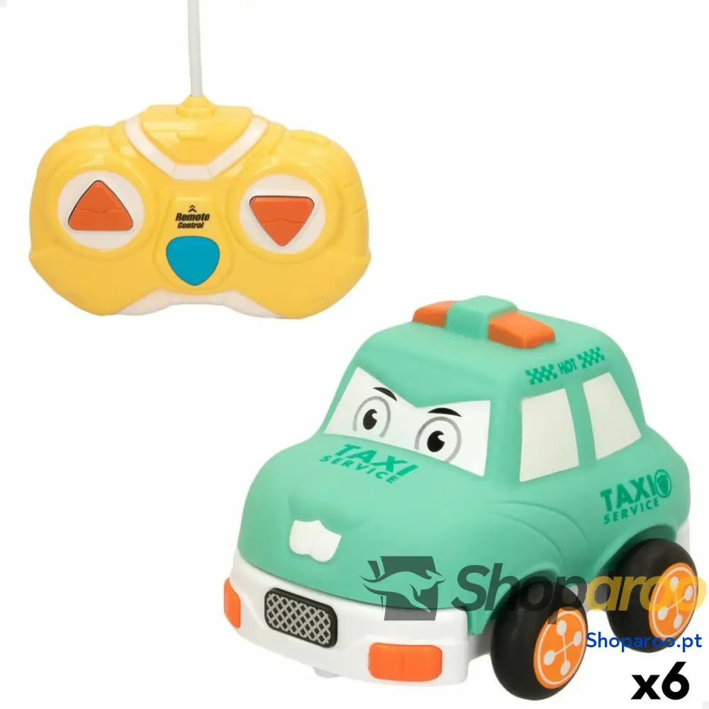Carro Rádio Controlo Colorbaby Verde 13 x 9 10 cm (6 Unidades)
