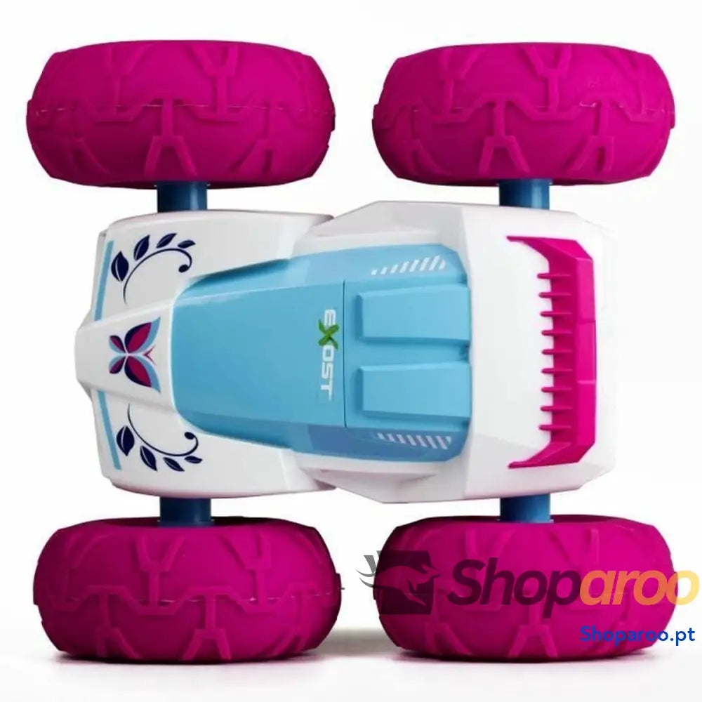 Carro Rádio Controlo Exost Branco/Rosa