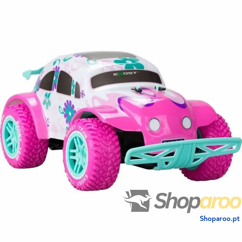 Carro Rádio Controlo Exost Cor de Rosa