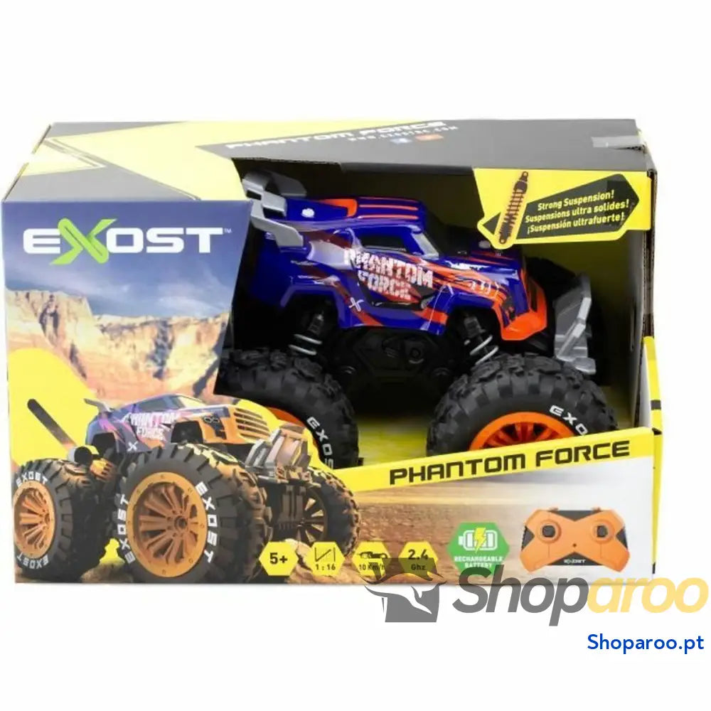 Carro Rádio Controlo Exost Phantom Force Orange