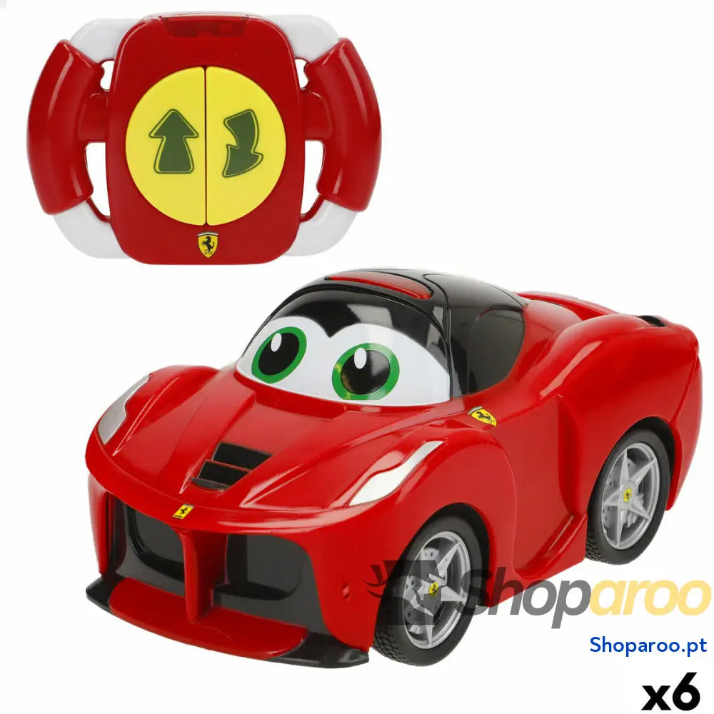Carro Rádio Controlo Ferrari 13 x 6,5 7,5 cm (6 Unidades)