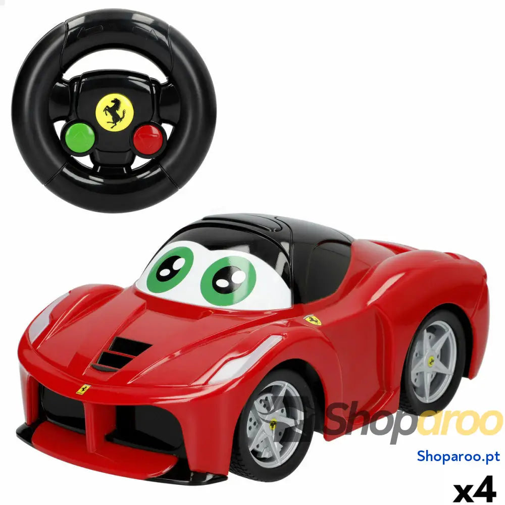 Carro Rádio Controlo Ferrari 21 x 10 11 cm (4 Unidades)