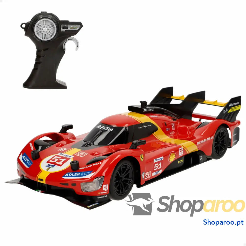 Carro Rádio Controlo Ferrari 32 x 7 13 cm (4 Unidades)