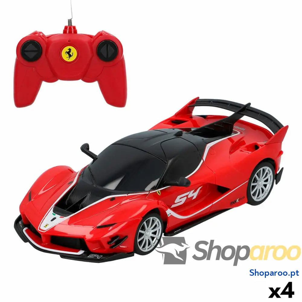 Carro Rádio Controlo Ferrari FXX K Evo 1:24 (4 Unidades)