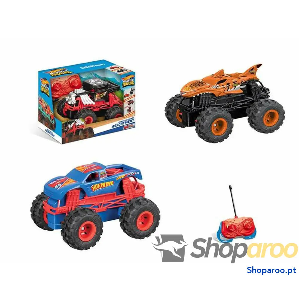 Carro Rádio Controlo Hot Wheels mini Monster Truck 1:28 14,5 x 9,2 9 cm
