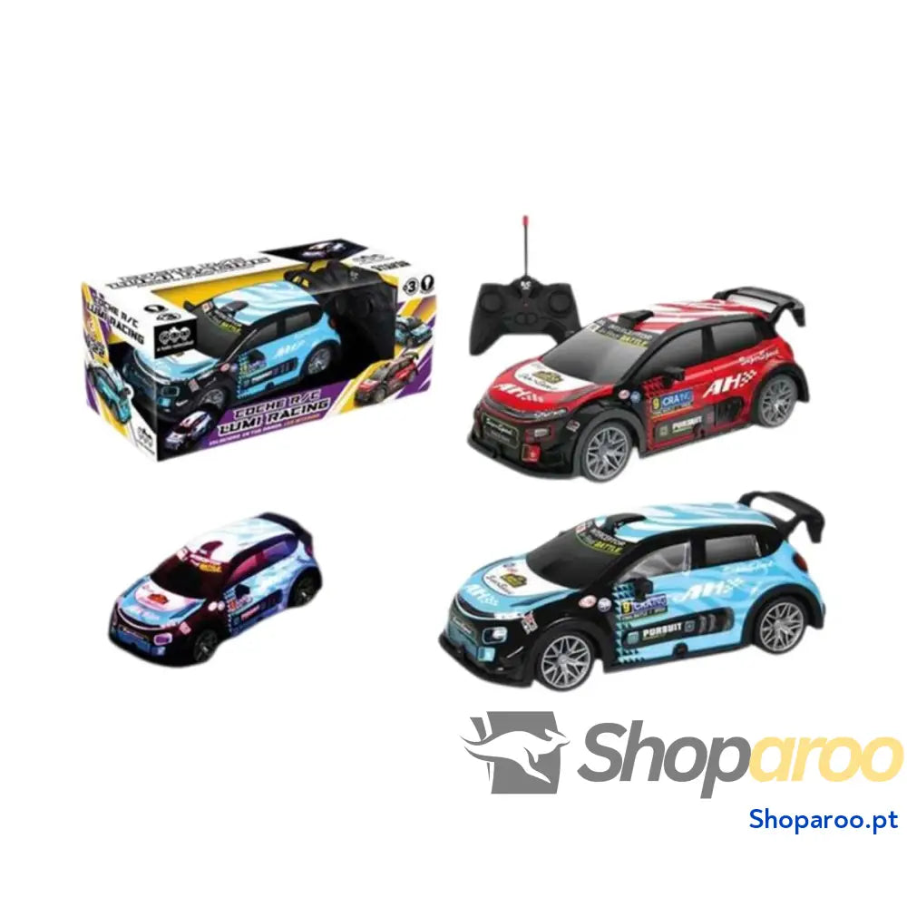 Carro Rádio Controlo Lumi Racing Azul Vermelho 1:22 19 x 8 7 cm