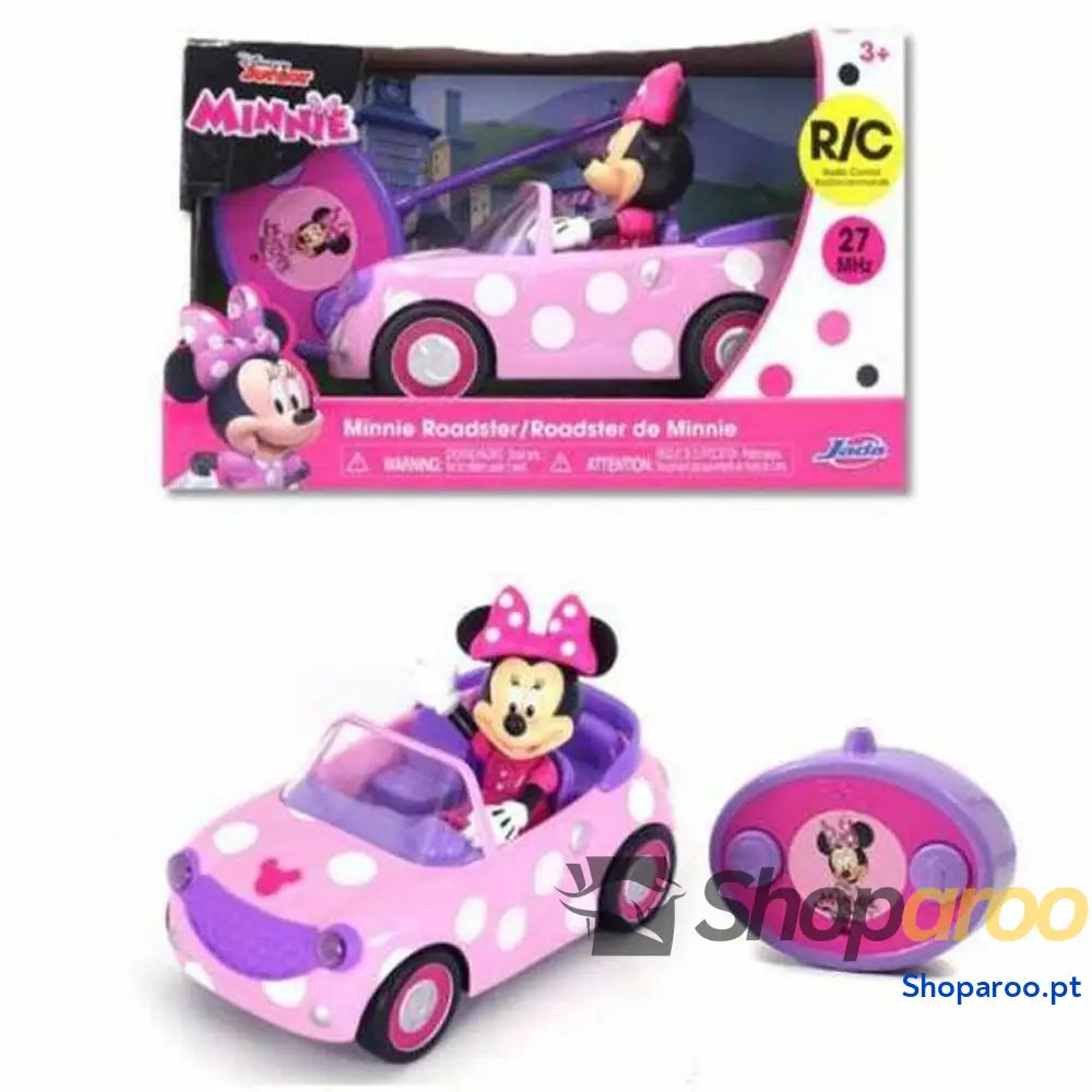 Carro Rádio Controlo Minnie Mouse Roadster 19 cm