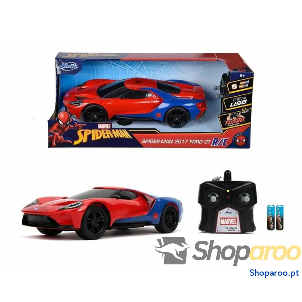 Carro Rádio Controlo Simba Spiderman Vermelho Multicolor