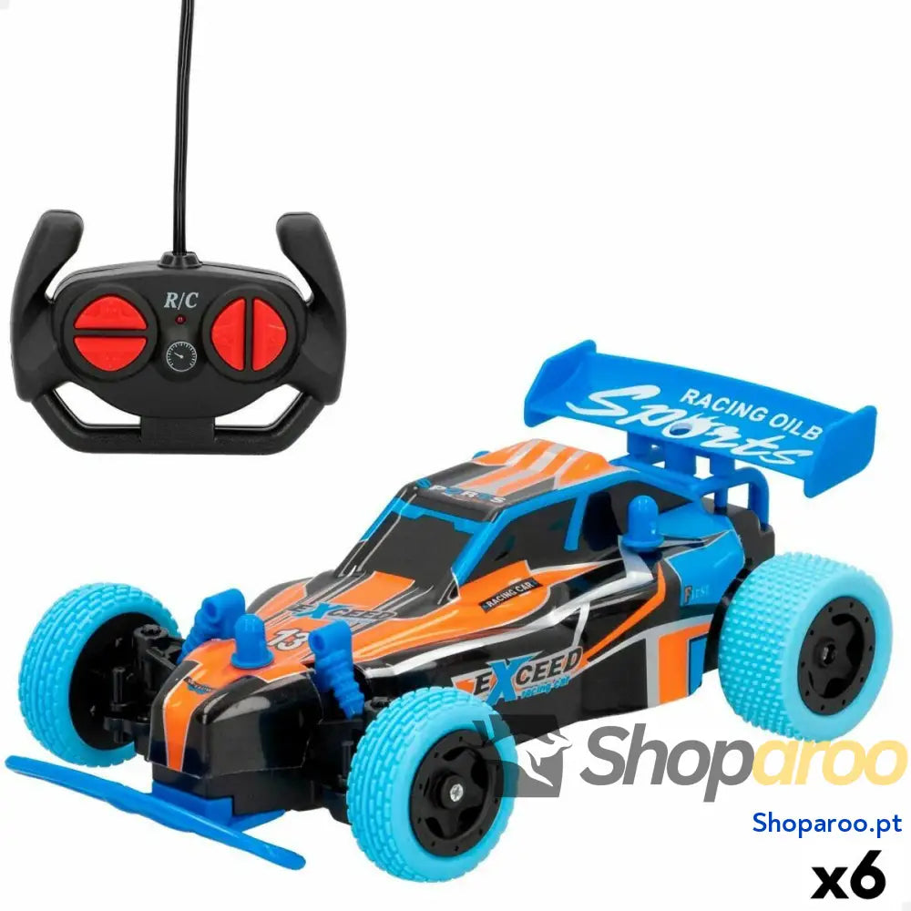 Carro Rádio Controlo Speed & Go 1:20 19 x 6,5 11 cm (6 Unidades)