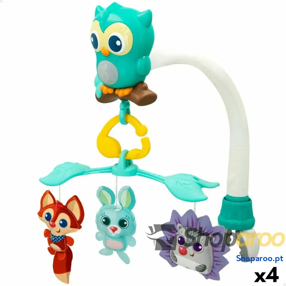 Carrossel para Berço Winfun Bosque 3 em 1 31,5 x 42 x 24,5 cm Plástico (4 Unidades)