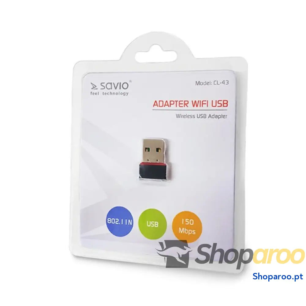 Carta de Rede Wi-fi Savio CL-43