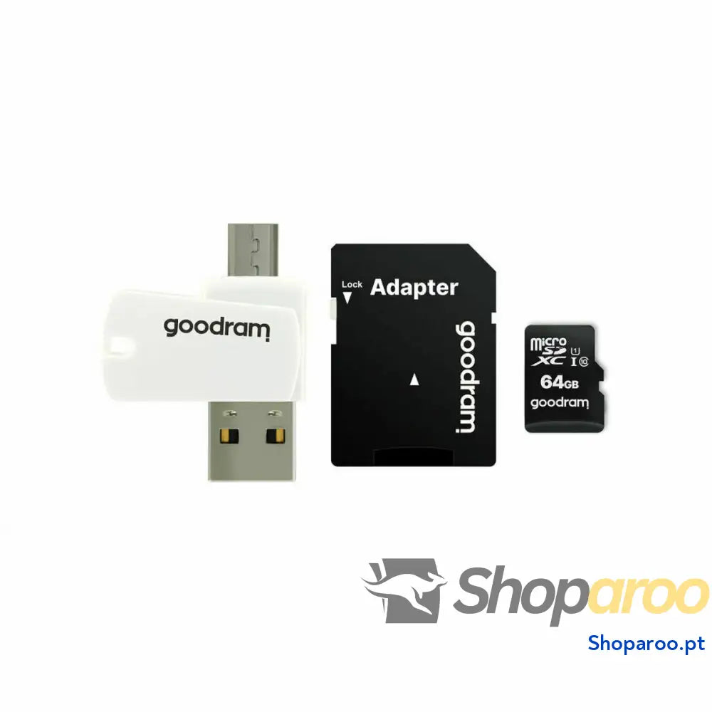 Cartão de Memória Micro SD com Adaptador GoodRam M1A4 All in One 64 GB 64 GB