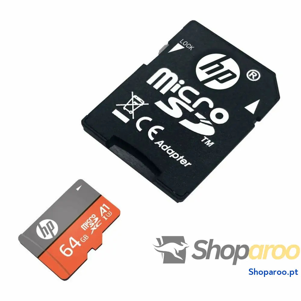 Cartão de Memória Micro SD com Adaptador HP HFUD064-1V31A 64 GB