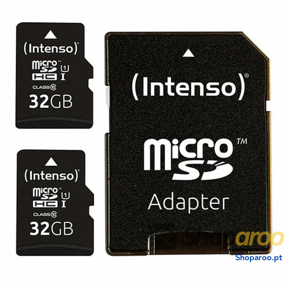 Cartão de Memória Micro SD com Adaptador INTENSO 32 GB x 2