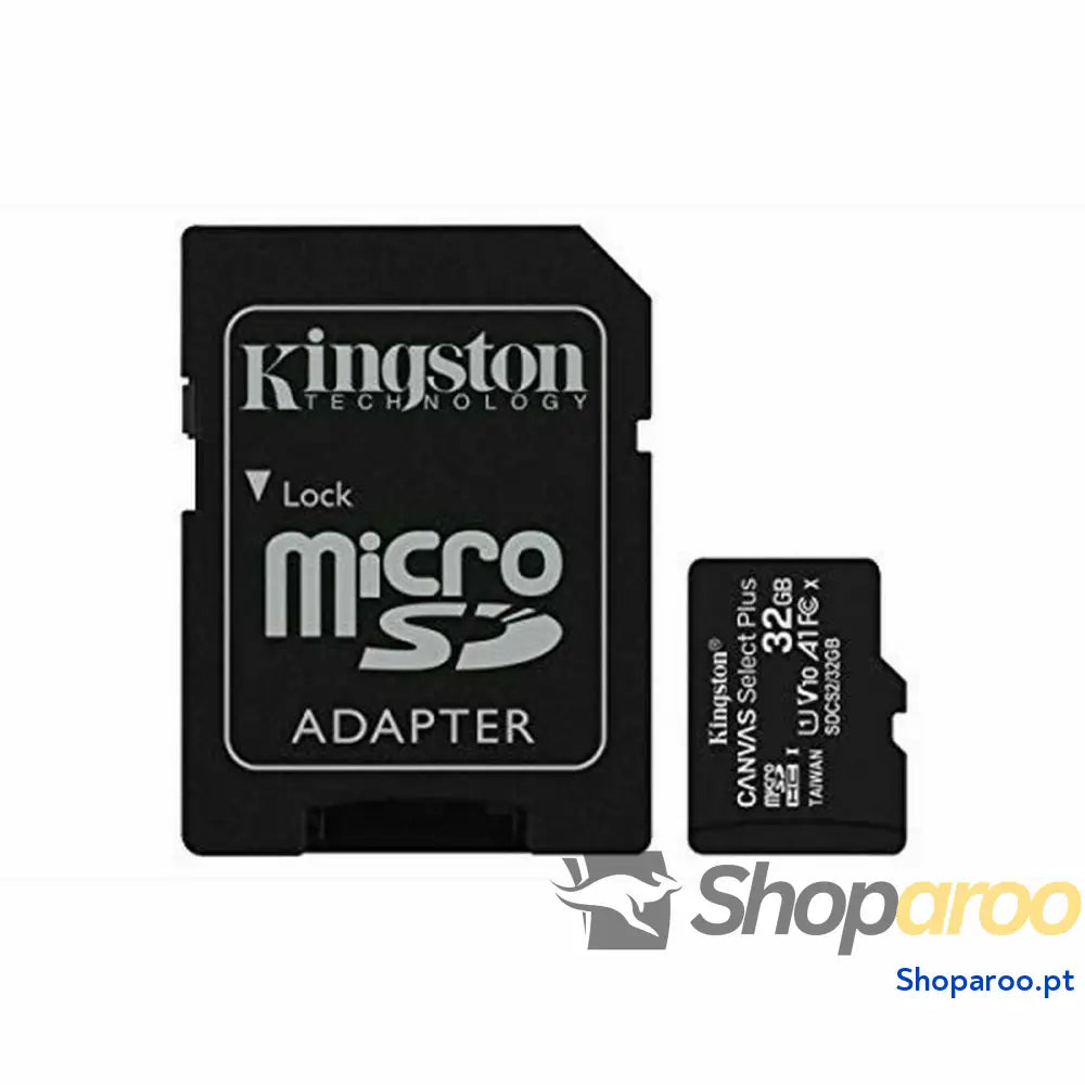 Cartão de Memória Micro SD com Adaptador Kingston Canvas Select Plus 32 GB