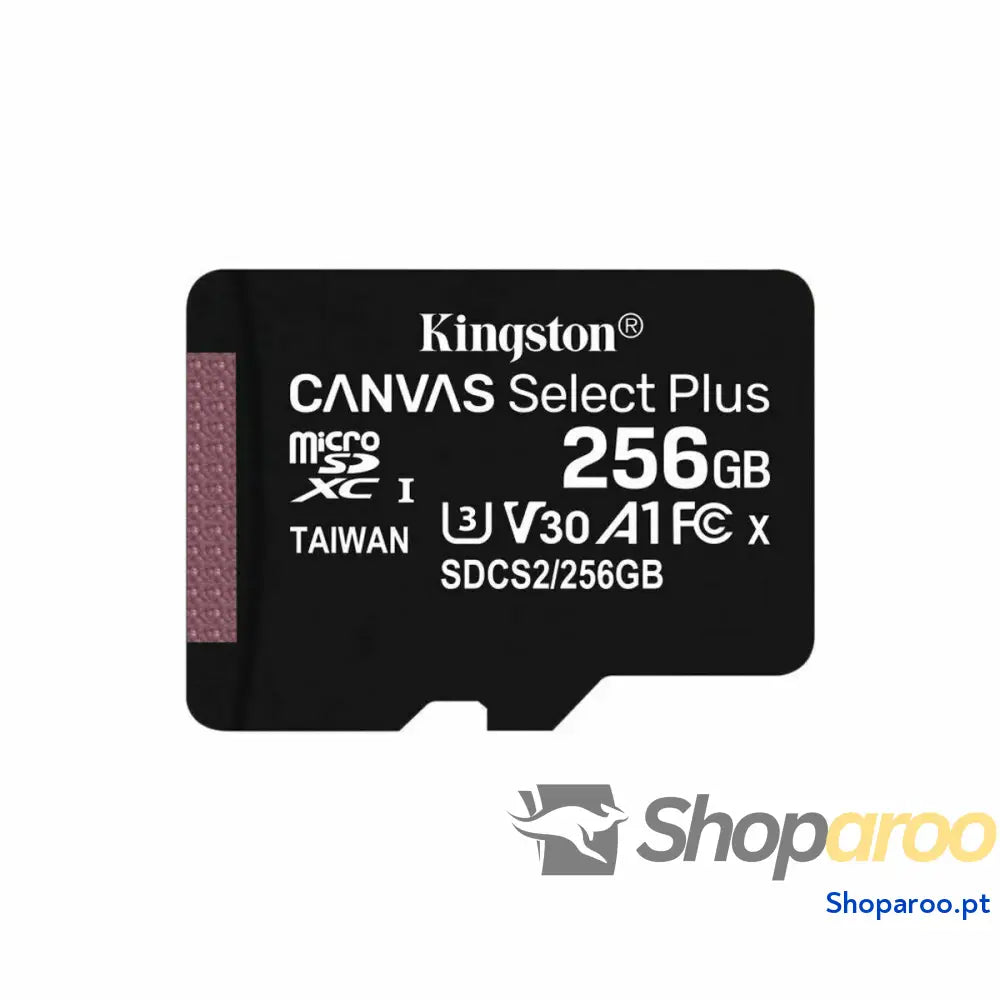 Cartão de Memória Micro SD com Adaptador Kingston Canvas Select Plus 256 GB
