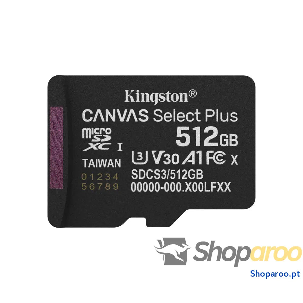 Cartão de Memória Micro SD com Adaptador Kingston SDCS3/512GBSP 512 GB