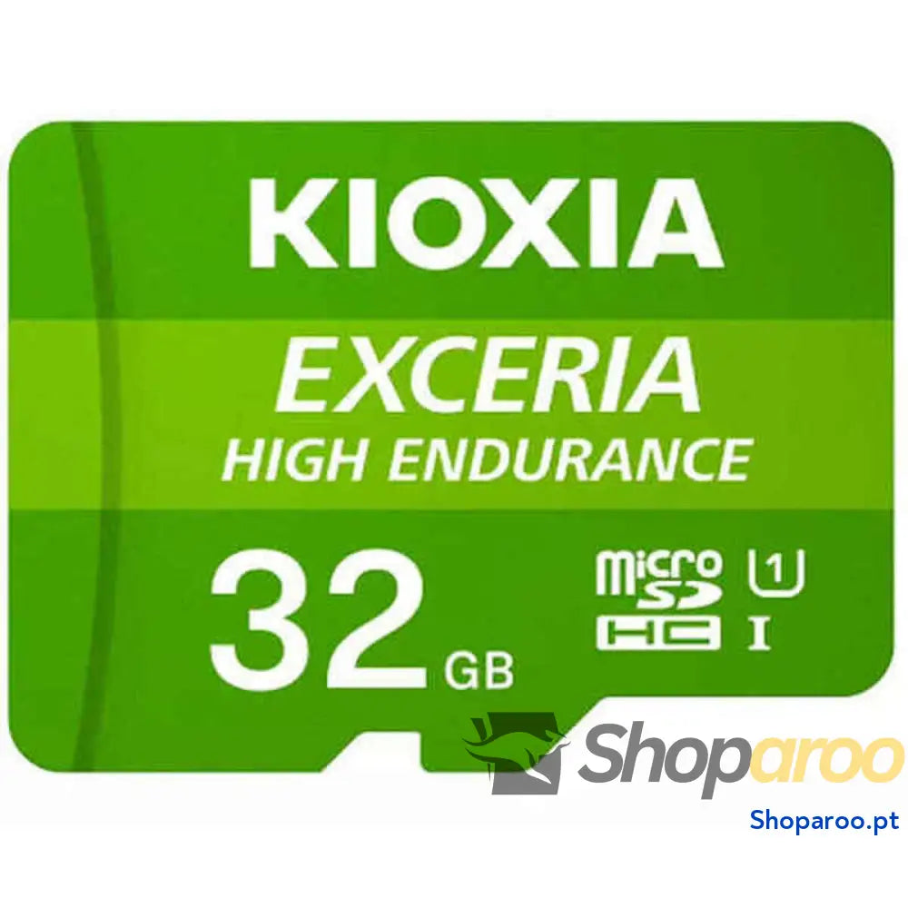 Cartão de Memória Micro SD com Adaptador Kioxia Exceria High Endurance Classe 10 UHS-I U3 Verde