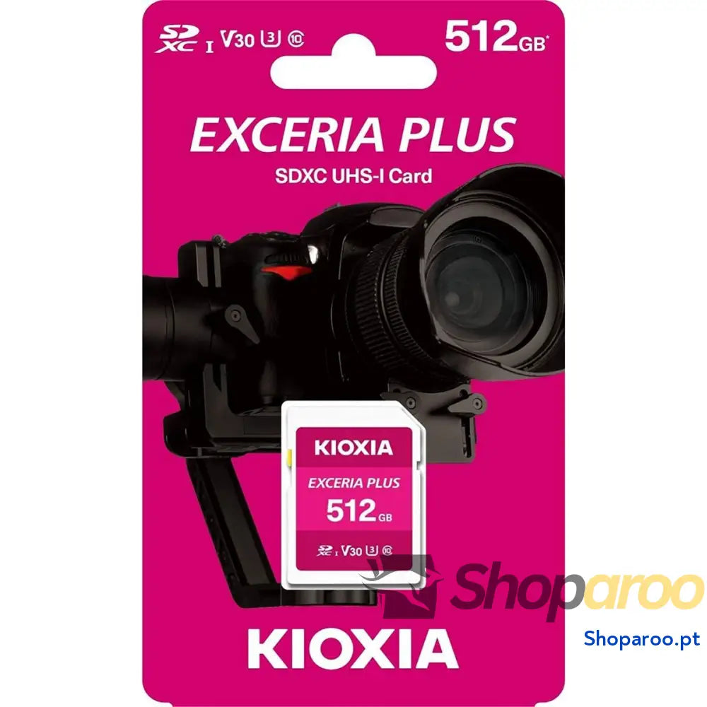 Cartão de Memória Micro SD com Adaptador Kioxia PLUS UHS-I C10 R98 512 GB
