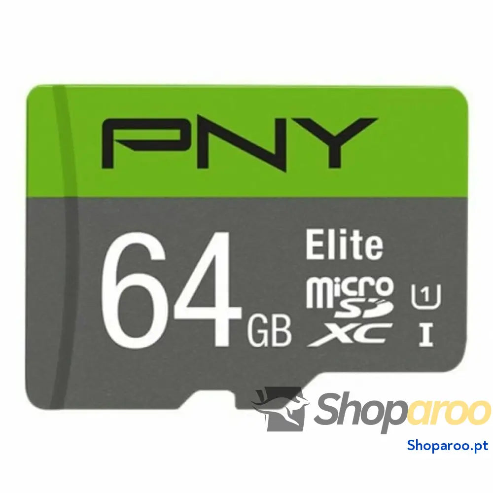 Cartão de Memória Micro SD com Adaptador PNY P-SDUX64U185GW-GE 64 GB