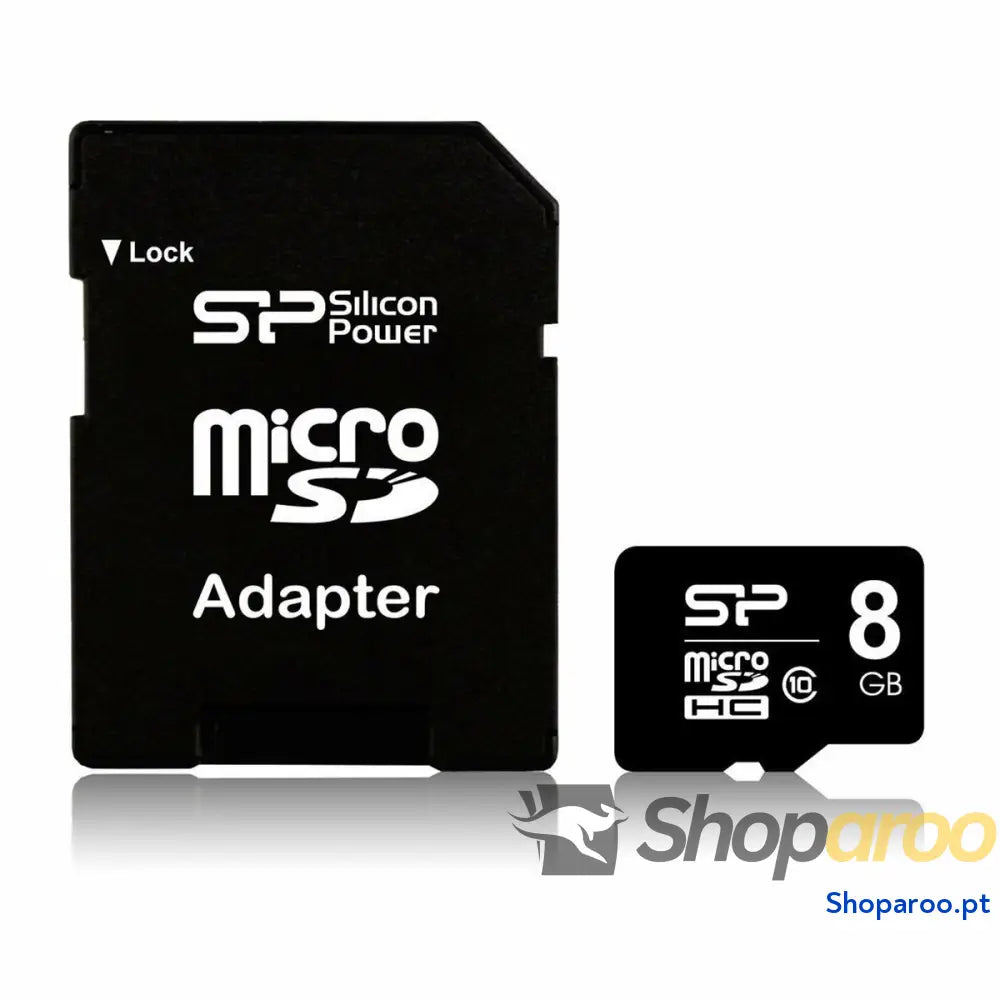 Cartão de Memória Micro SD com Adaptador Silicon Power Elite 8GB microSDHC UHS-I 8 GB