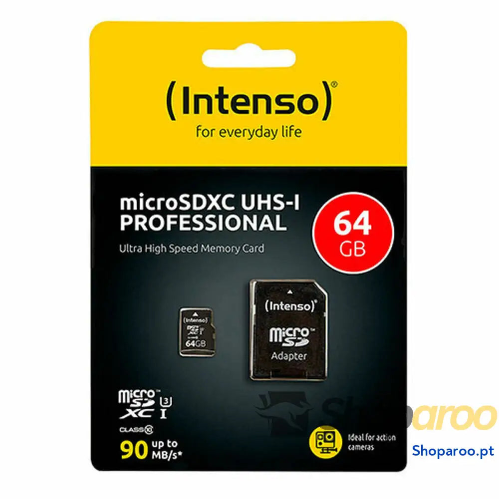 Cartão Micro SD INTENSO SDXC 64GB