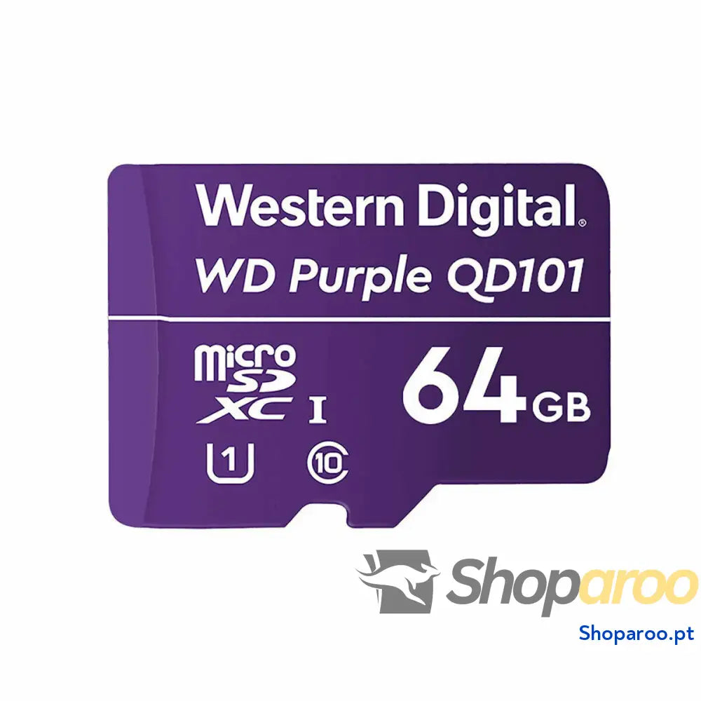Cartão Micro SD Western Digital WD Purple SC QD101 64GB 64 GB