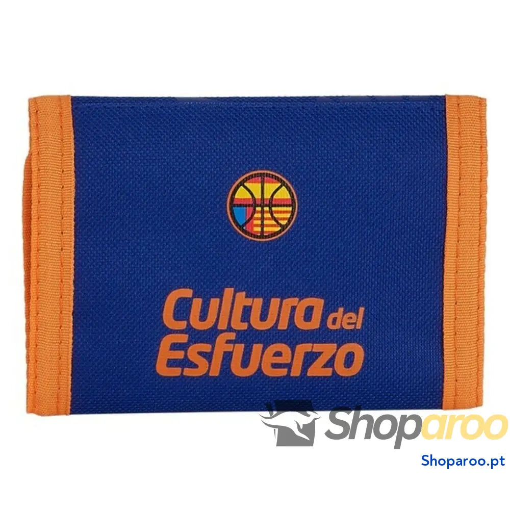 Carteira Valencia Basket Azul Laranja