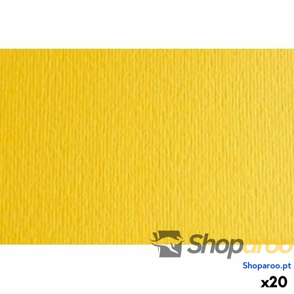 Cartolina Sadipal LR 220 Amarelo 50 x 70 cm Texturada (20 Unidades)