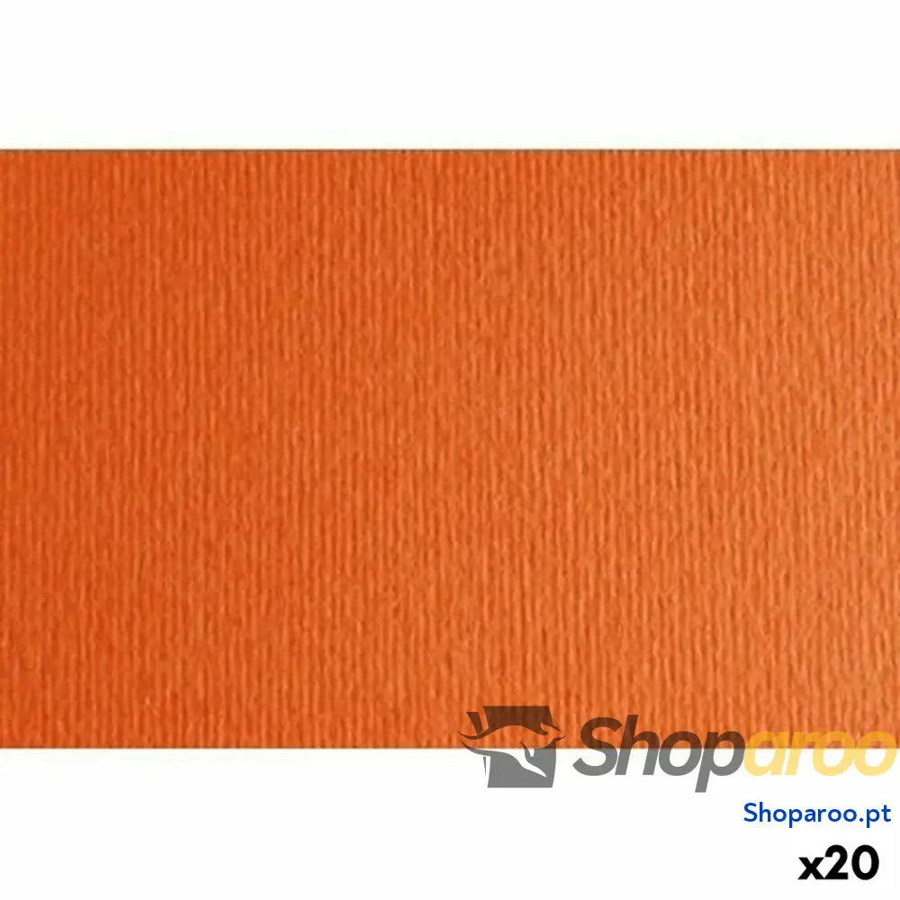 Cartolina Sadipal LR 220 Laranja 50 x 70 cm Texturada (20 Unidades)