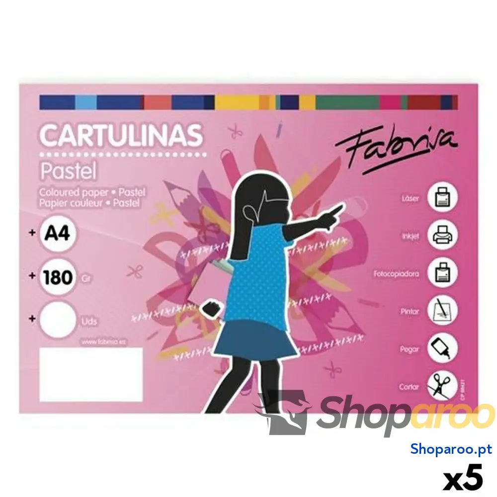Cartolinas Fabrisa Branco (5 Unidades)